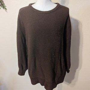 NWT Textured-Knit Tunic Sweater